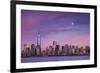 USA, New York, New York City, Lower Manhattan and Freedom Tower-Walter Bibikow-Framed Photographic Print