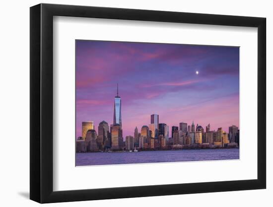 USA, New York, New York City, Lower Manhattan and Freedom Tower-Walter Bibikow-Framed Photographic Print