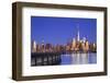 Usa, New York, New York City, Lower Manhattan Skyline from Newport Beach-Michele Falzone-Framed Photographic Print