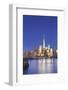 Usa, New York, New York City, Lower Manhattan Skyline from Newport Beach-Michele Falzone-Framed Photographic Print