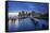 Usa, New York, New York City, Lower Manhattan Skyline-Michele Falzone-Framed Stretched Canvas