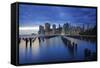 Usa, New York, New York City, Lower Manhattan Skyline-Michele Falzone-Framed Stretched Canvas