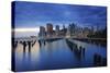 Usa, New York, New York City, Lower Manhattan Skyline-Michele Falzone-Stretched Canvas