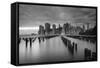 Usa, New York, New York City, Lower Manhattan Skyline-Michele Falzone-Framed Stretched Canvas