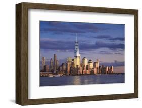 Usa, New York, New York City, Lower Manhattan Skyline-Michele Falzone-Framed Photographic Print