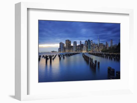 Usa, New York, New York City, Lower Manhattan Skyline-Michele Falzone-Framed Photographic Print