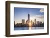 Usa, New York, New York City, Lower Manhattan Skyline-Michele Falzone-Framed Photographic Print