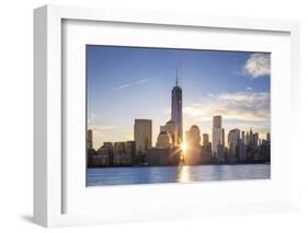 Usa, New York, New York City, Lower Manhattan Skyline-Michele Falzone-Framed Photographic Print