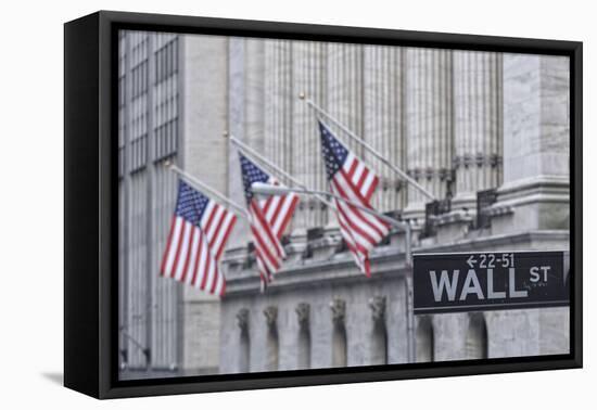 Usa, New York, New York City, Lower Manhattan, Wall Street-Michele Falzone-Framed Stretched Canvas