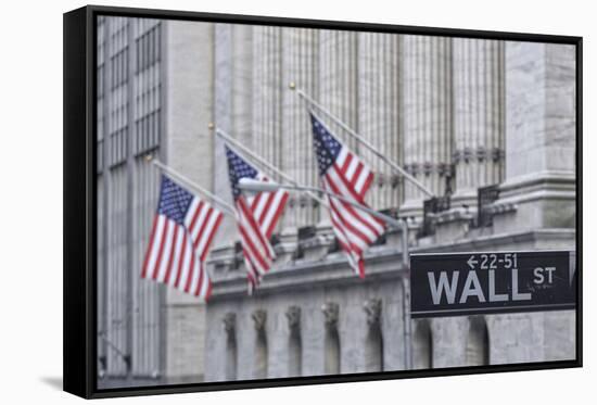 Usa, New York, New York City, Lower Manhattan, Wall Street-Michele Falzone-Framed Stretched Canvas