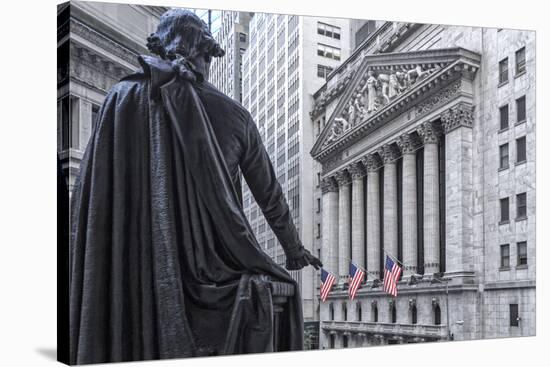 Usa, New York, New York City, Lower Manhattan, Wall Street-Michele Falzone-Stretched Canvas
