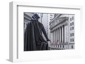 Usa, New York, New York City, Lower Manhattan, Wall Street-Michele Falzone-Framed Photographic Print