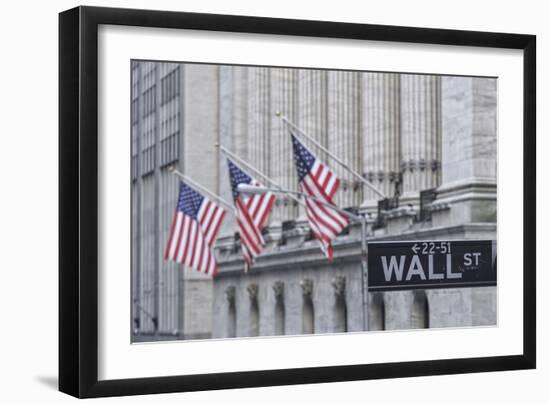 Usa, New York, New York City, Lower Manhattan, Wall Street-Michele Falzone-Framed Photographic Print