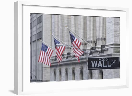 Usa, New York, New York City, Lower Manhattan, Wall Street-Michele Falzone-Framed Photographic Print