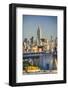 Usa, New York, New York City, Manhattan Bridge and Empire State Building-Michele Falzone-Framed Photographic Print