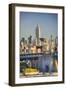 Usa, New York, New York City, Manhattan Bridge and Empire State Building-Michele Falzone-Framed Photographic Print