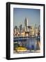 Usa, New York, New York City, Manhattan Bridge and Empire State Building-Michele Falzone-Framed Photographic Print