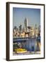 Usa, New York, New York City, Manhattan Bridge and Empire State Building-Michele Falzone-Framed Photographic Print