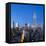 USA, New York, New York City, Manhattan, Midtown Manhattan, Elevated Dusk View Towards the Empire S-Gavin Hellier-Framed Stretched Canvas