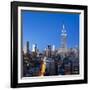 USA, New York, New York City, Manhattan, Midtown Manhattan, Elevated Dusk View Towards the Empire S-Gavin Hellier-Framed Photographic Print