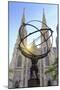 Usa, New York, New York City, Manhattan, Rockefeller Center, Atlas Statue and St Patricks Cathedral-Michele Falzone-Mounted Photographic Print