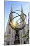 Usa, New York, New York City, Manhattan, Rockefeller Center, Atlas Statue and St Patricks Cathedral-Michele Falzone-Mounted Photographic Print