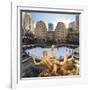 Usa, New York, New York City, Manhattan, Rockefeller Center, Ice Rink-Michele Falzone-Framed Photographic Print