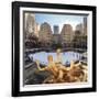 Usa, New York, New York City, Manhattan, Rockefeller Center, Ice Rink-Michele Falzone-Framed Photographic Print