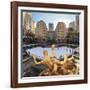 Usa, New York, New York City, Manhattan, Rockefeller Center, Ice Rink-Michele Falzone-Framed Photographic Print