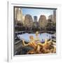 Usa, New York, New York City, Manhattan, Rockefeller Center, Ice Rink-Michele Falzone-Framed Photographic Print