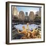 Usa, New York, New York City, Manhattan, Rockefeller Center, Ice Rink-Michele Falzone-Framed Photographic Print