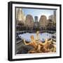 Usa, New York, New York City, Manhattan, Rockefeller Center, Ice Rink-Michele Falzone-Framed Photographic Print
