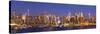 Usa, New York, New York City, Manhattan Skyline from New Jersey-Michele Falzone-Stretched Canvas