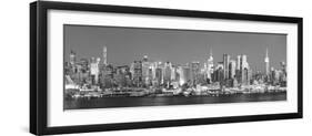 Usa, New York, New York City, Manhattan Skyline from New Jersey-Michele Falzone-Framed Premium Photographic Print