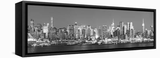 Usa, New York, New York City, Manhattan Skyline from New Jersey-Michele Falzone-Framed Stretched Canvas