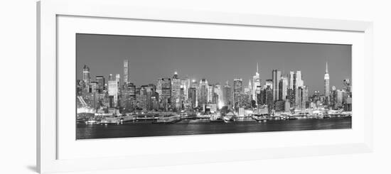 Usa, New York, New York City, Manhattan Skyline from New Jersey-Michele Falzone-Framed Photographic Print