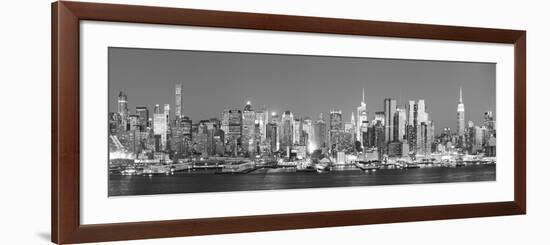 Usa, New York, New York City, Manhattan Skyline from New Jersey-Michele Falzone-Framed Photographic Print