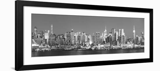 Usa, New York, New York City, Manhattan Skyline from New Jersey-Michele Falzone-Framed Photographic Print