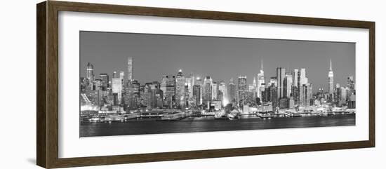 Usa, New York, New York City, Manhattan Skyline from New Jersey-Michele Falzone-Framed Photographic Print