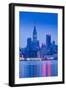 USA, New York, New York City, Midtown Manhattan from Weehawken, New Jersey, Dawn-Walter Bibikow-Framed Photographic Print