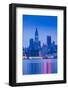 USA, New York, New York City, Midtown Manhattan from Weehawken, New Jersey, Dawn-Walter Bibikow-Framed Photographic Print