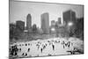 USA, New York, New York City, Skaters at the Wollman Rink-Walter Bibikow-Mounted Photographic Print