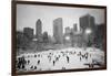 USA, New York, New York City, Skaters at the Wollman Rink-Walter Bibikow-Framed Photographic Print