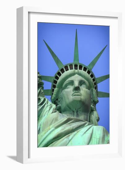 Usa, New York, New York City, Statue of Liberty National Monument-Michele Falzone-Framed Photographic Print