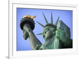 Usa, New York, New York City, Statue of Liberty National Monument-Michele Falzone-Framed Photographic Print