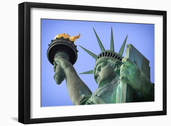 Usa, New York, New York City, Statue of Liberty National Monument-Michele Falzone-Framed Photographic Print