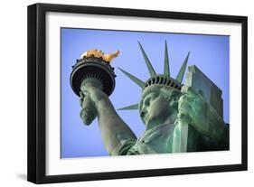 Usa, New York, New York City, Statue of Liberty National Monument-Michele Falzone-Framed Photographic Print