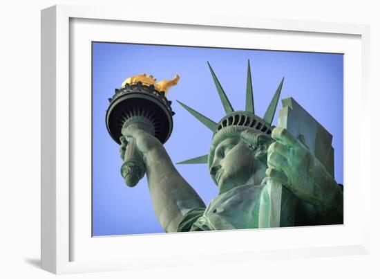 Usa, New York, New York City, Statue of Liberty National Monument-Michele Falzone-Framed Photographic Print