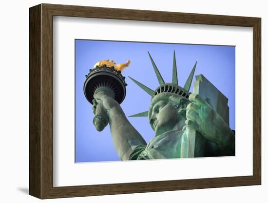 Usa, New York, New York City, Statue of Liberty National Monument-Michele Falzone-Framed Photographic Print