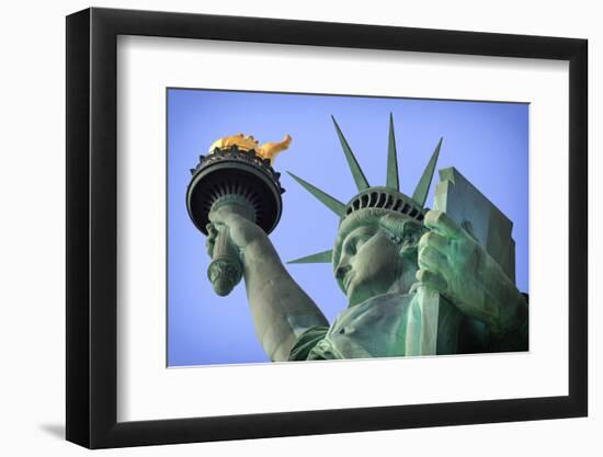 Usa, New York, New York City, Statue of Liberty National Monument-Michele Falzone-Framed Photographic Print